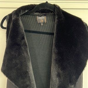 Faux fur vest